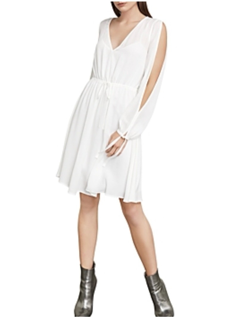Bcbgmaxazria Cooper Slashed Bishop-Sleeve Dress